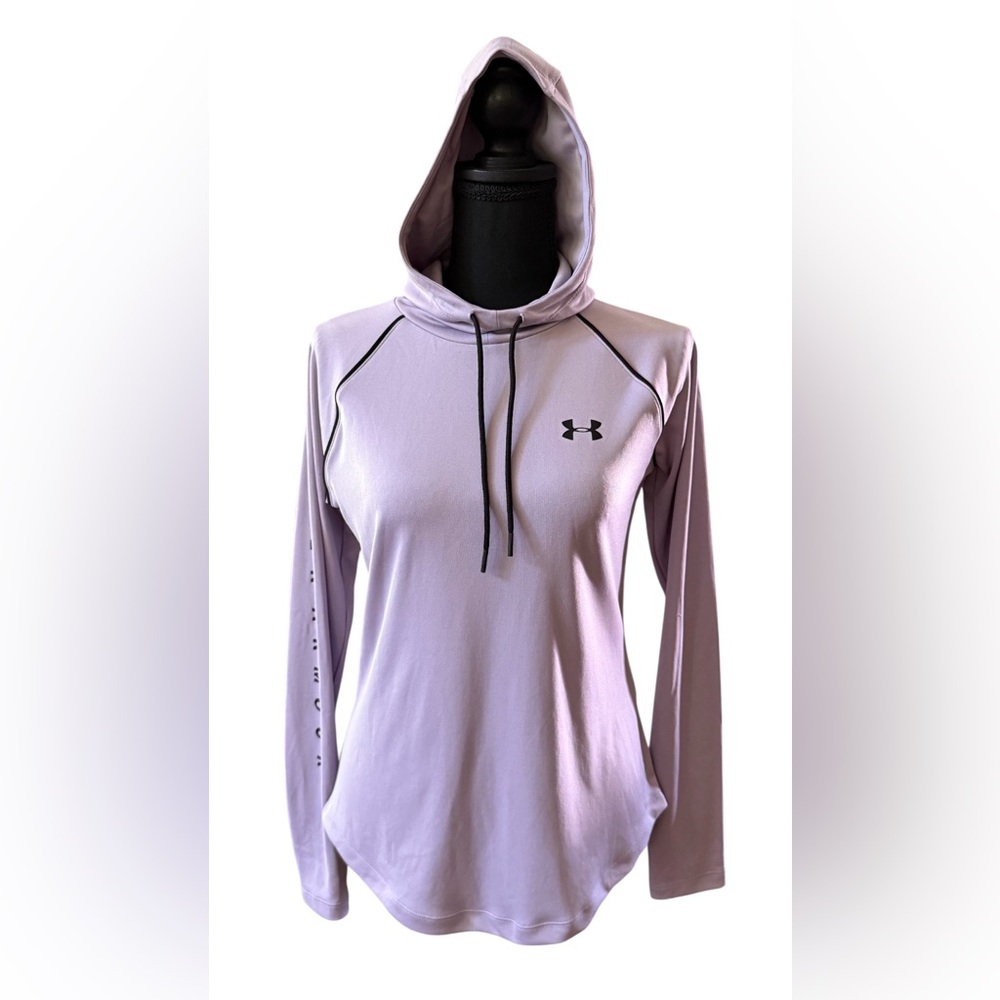 Under Armour HeatGear Lavender Hoodie with Black Details
